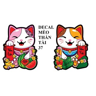 Decal dán 3D trang trí tết 2023