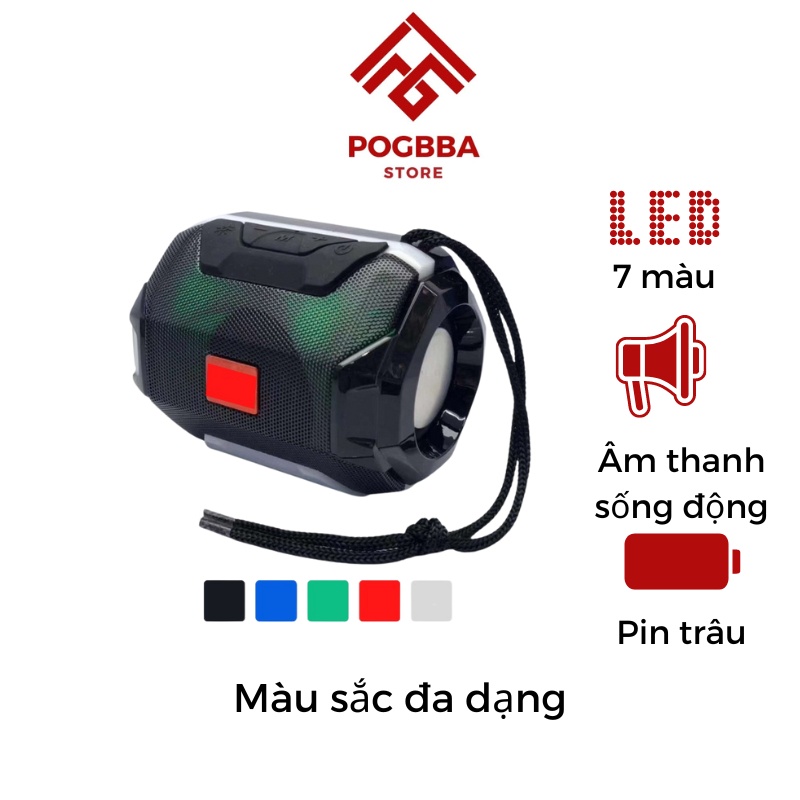 Loa bluetooth mini A005 bass mạnh giá rẻ không dây đèn led theo nhạc bluetooth 5.0