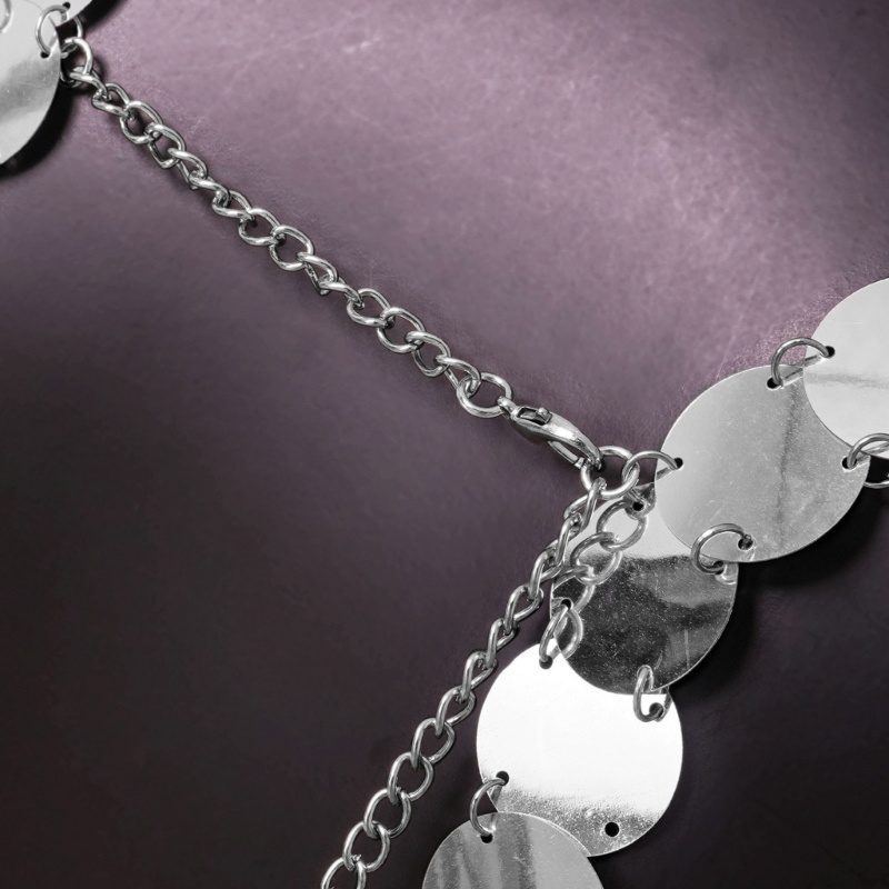 Áo Ngực Dạng Dây Xích Không Tay Tua Rua Đính Kim Sa Lấp Lánh Cho Nữ