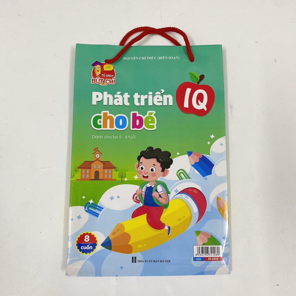 Sách Phát Triển IQ Cho Bé 5 Đến 6 Tuổi (túi 8 cuốn)