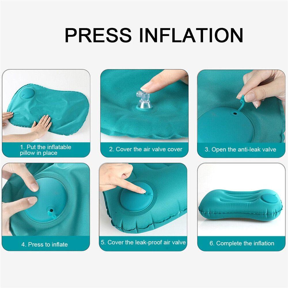 Gối Bơm Hơi Tựa Đầu Siêu Nhẹ Tiện Dụng Mang Theo Du Lịch / Leo Núi