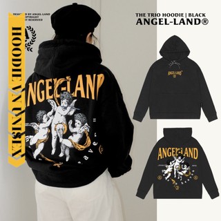 Áo hoodie nam nữ angel-land the trio màu đen áo khoác hoodie -