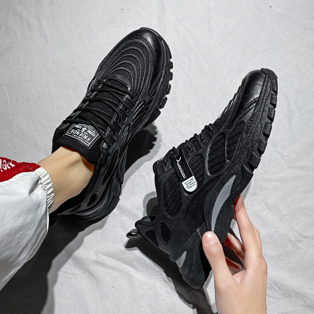 Giày Thể Thao Nam AZARA- Giày Sneaker Màu Đen - Trắng, Giày Thể Thao UNISEX, Dáng Thể Thao Dễ Phối Đồ- G5311