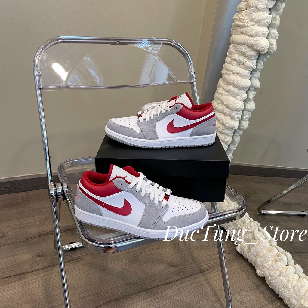 GIÀY JD1 LOW GREY RED XÁM DA LỘN SC [ FULL BOX + FREE SHIP ]