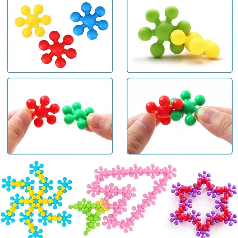 Mô hình lắp ráp hình hoa mai 3D xoay chiều Đồ chơi giáo dục cho trẻ em Đồ chơi rèn luyện trí thông minh cho bé