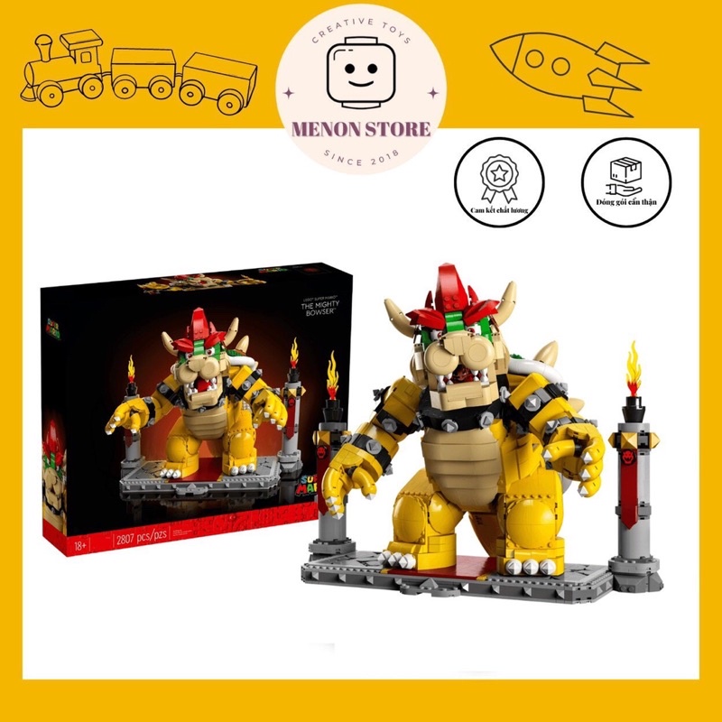 Đồ chơi lắp ráp 88020 87031 71411 Mô hình Boss Super Mario - Xếp hình thông minh