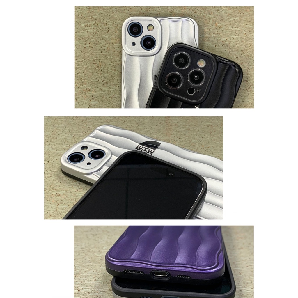 Ốp Điện Thoại Mềm Họa Tiết Lượn Sóng Đơn Giản Cho iPhone 14 / 13 / 12 Pro max / 13Pro / 12Pro / 12 / iPhone 11