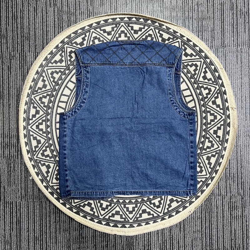 Áo Gile denim Jeans Nam Nữ