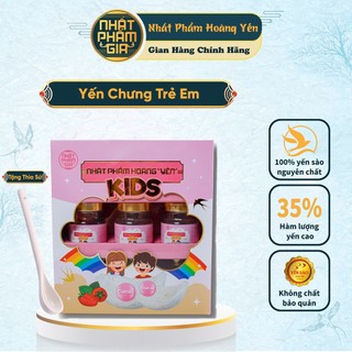 [ Lốc 9 Hũ x70ml ] Tổ Yến Chưng Sẵn Nước Yến Sào Nhất Phẩm Hoàng Yến KIDS Dâu Tăng Miễn Dịch, Phát Triển Trí Não Cho Trẻ