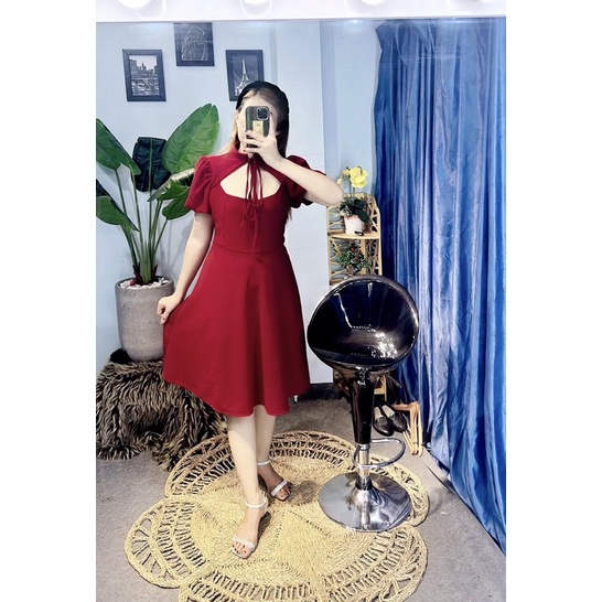 Đầm cách tân Big size dành cho khách ngoại cỡ từ 60-90 ký
