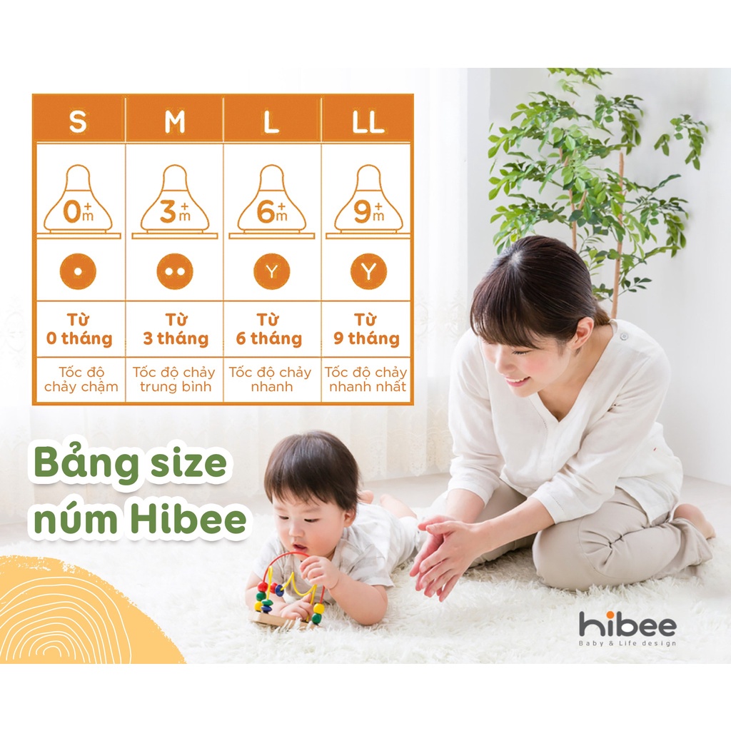 Bình sữa Hibee nội địa Hàn cao cấp 170ml/270ml - Cam kết chính hãng - childs_day.