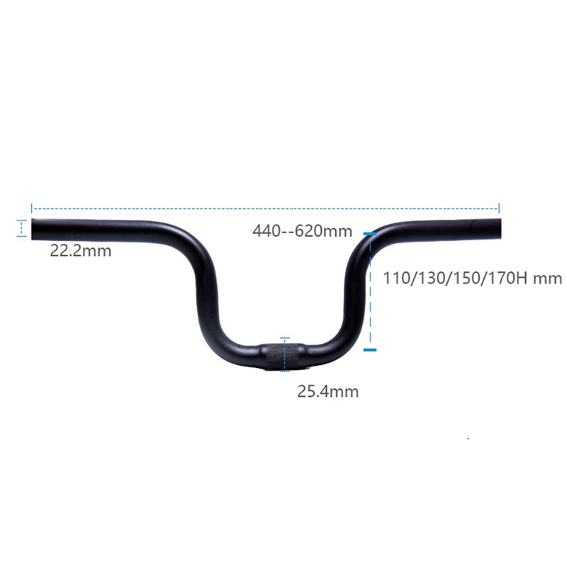 1 Tay Cầm Xe Đạp Leo Núi Hình Chữ U Bằng Hợp Kim Nhôm