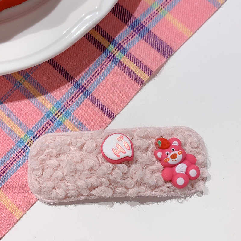 Kẹp TóC HìNh Chú GấU Và Quả Dâu Tây Dễ Thương ThờI Trang Thu Đông Cho Nữ