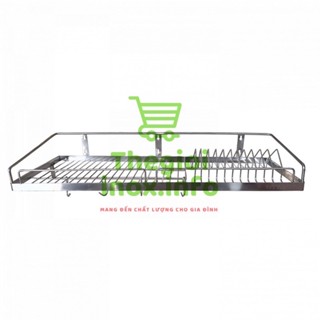 Kệ Chén 1 Tầng INOX 304 (Đủ Size) - Rổ Úp Bát Treo Tường Inox