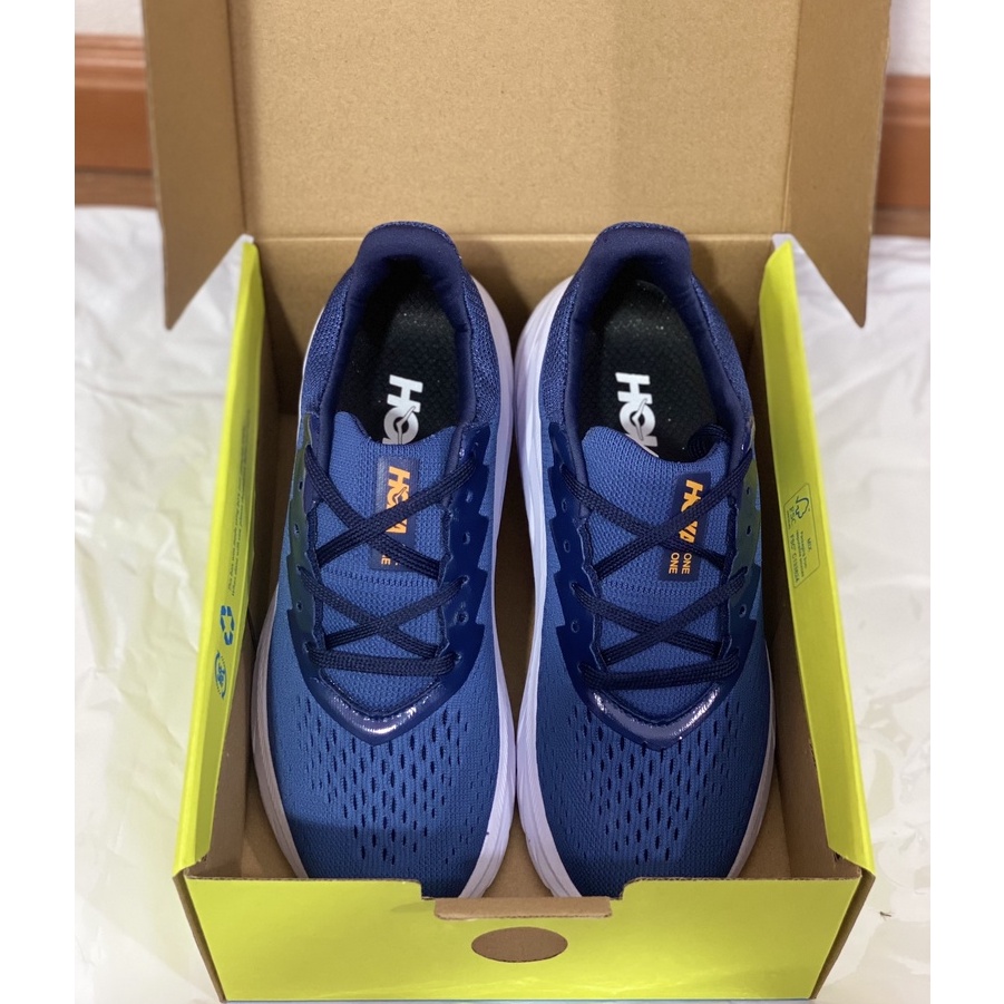 GIÀY CHẬY BỘ HOKA xanh cam-(Bền, Nhẹ, Đẹp, Êm Chân) Giay Tập Gym Dành Cho Cả Nam Và Nữ
