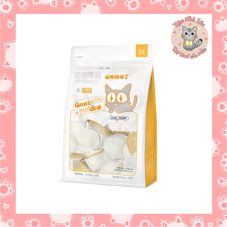 Pudding Thạch Sữa Dê Bổ Sung Canxi Cho Mèo  - Tiệm Nhà Sâu