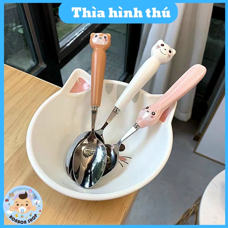 Thìa hình thú  ngộ nghĩnh, dễ cầm cho bé