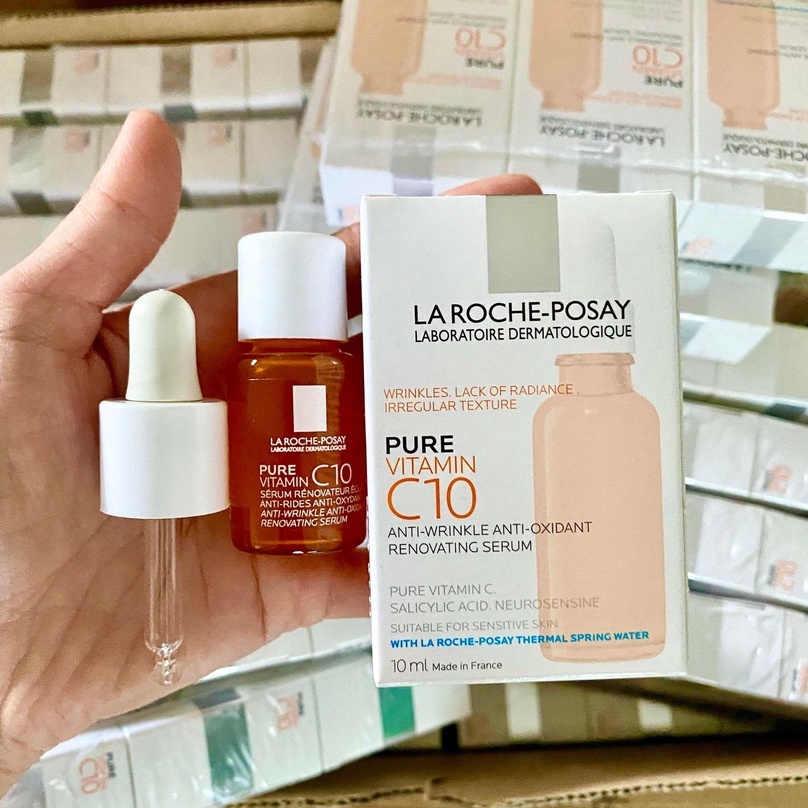 Tinh Chất Niacinamide và Serum Vitamin C10  Laroche Posay 10ml