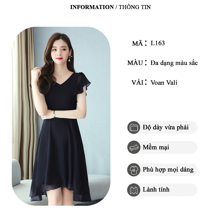 Đầm trung niên WOBE cho mẹ bigsize cao cấp dự tiệc sang trọng thiết kế dáng suông đẹp L163 Đỏ - WB WOMAN &amp; BEAUTY