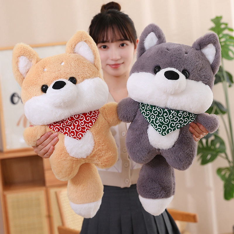 Đồ chơi nhồi bông Hình Chú Chó husky Dễ Thương Cho Bé