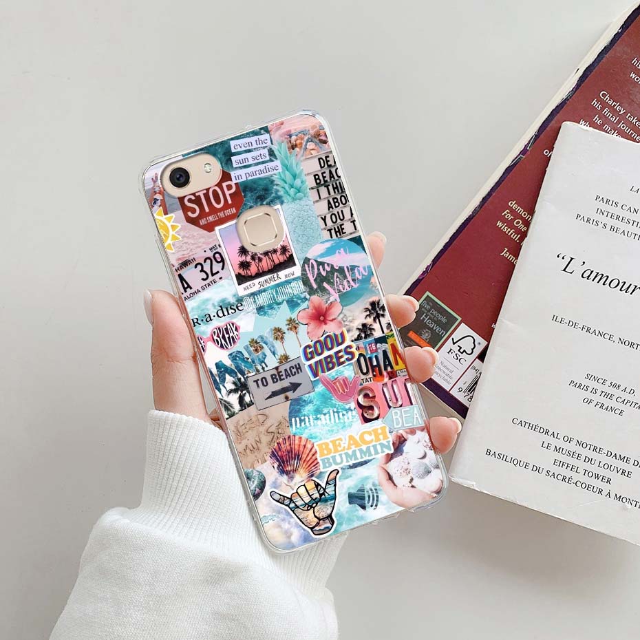 Ốp Điện Thoại TPU Dẻo Họa Tiết Hoạt Hình Dễ Thương Cho VIVO 1718 1716 V7 V7 Plus VIVO V 7 V7 +