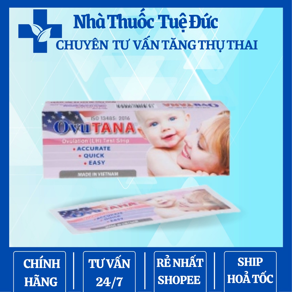 Que thử rụng trứng OVUTANA - nhanh, chính xác, giúp tăng khả năng thụ thai, sinh con theo ý muốn.