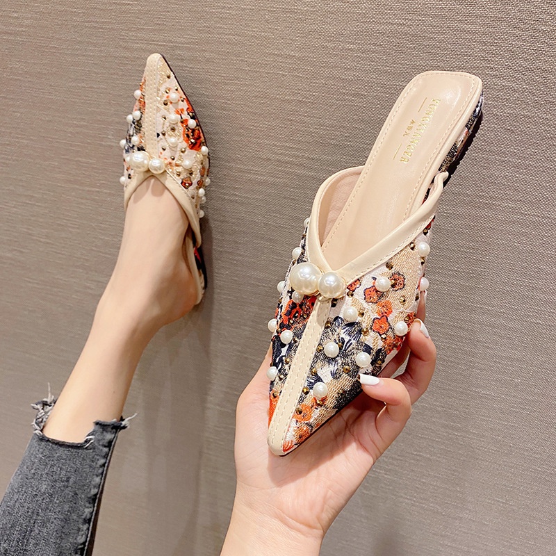 Giày Lười Mũi Nhọn Thời Trang Hàn Quốc Cho Nữ