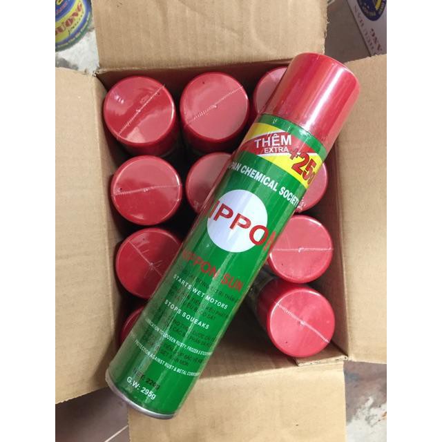 Xịt bôi trơn, chống rỉ sét giảm tiếng ồn NIPPON 495G