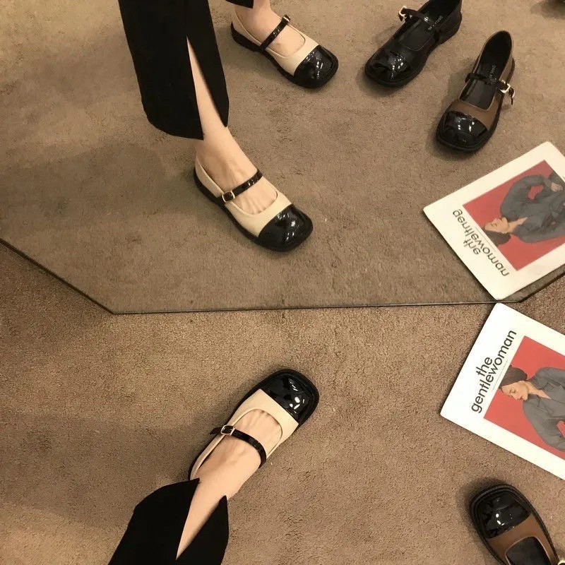 Giày Lolita đế bệt dễ phối đồ, giày búp bê xinh xinh xắn