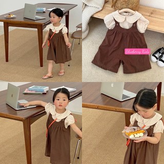 Set yếm bé gái Vintage (1-5y)