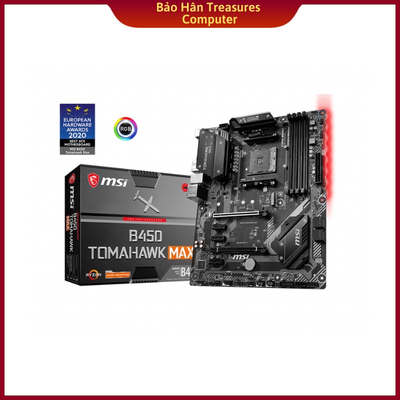 Bo Mạch Chủ Mainboard MSI B450 TOMAHAWK MAX AM4 ATX - Hàng Chính Hãng
