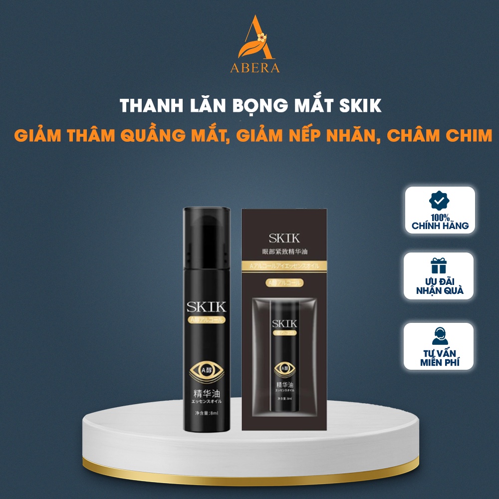 Thanh lăn SKIK, thanh lăn bọng mắt - Giảm thâm quầng mắt, đánh tan bọng mắt, dưỡng da vùng mắt, giảm nếp nhăn, chân chim