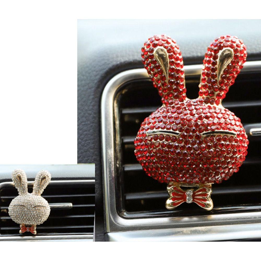 Btlimer Kẹp Khuếch Tán Hương Thơm Gắn Điều Hòa Xe Hơi Hình Thỏ Dễ Thương