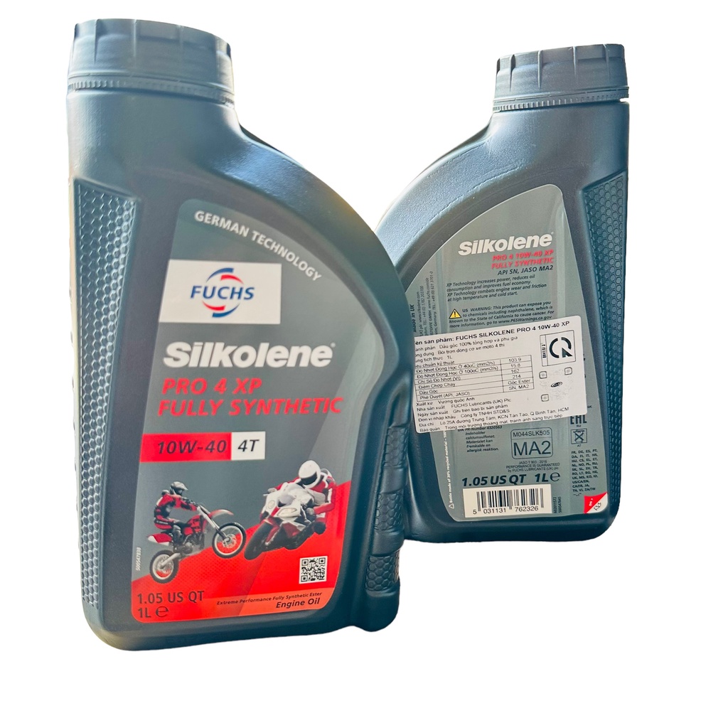 Nhớt Fuchs Silkolene 10w40 Ester Full tổng hợp Êm Xe Mát Máy Bảo vệ động cơ