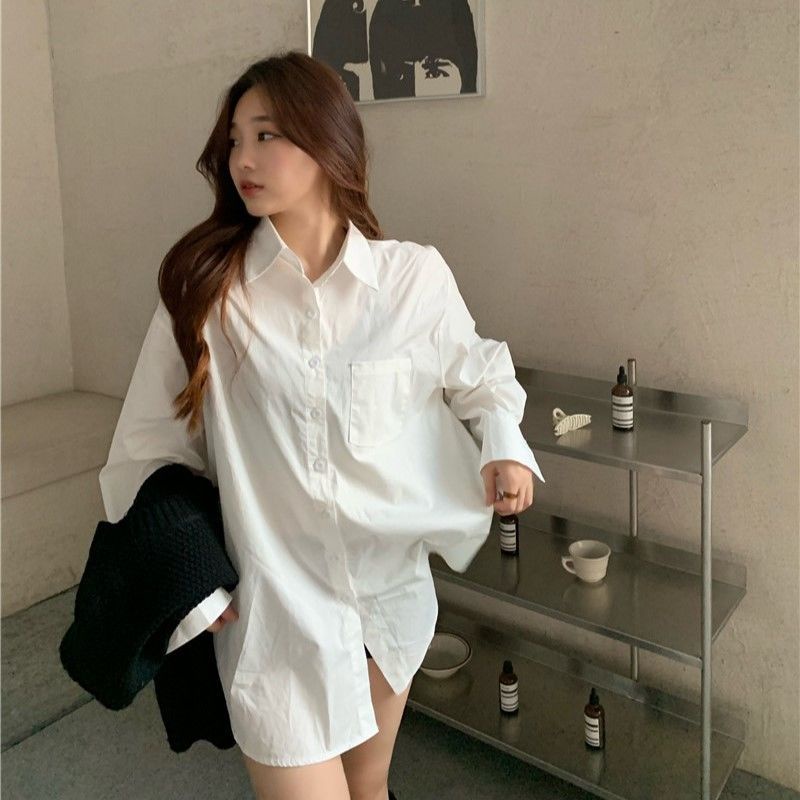 COZOK Áo Sơ Mi Tay Dài Thời Trang Cá Tính Trẻ Trung
