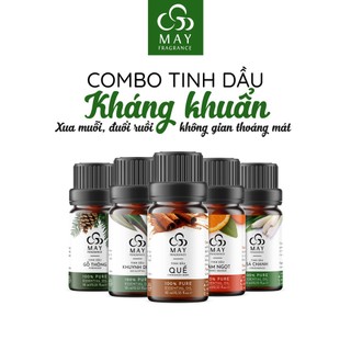Tinh dầu kháng khuẩn, thơm phòng, thanh lọc không khíMay Fragrance | Có kiểm nghiệm GC - MS