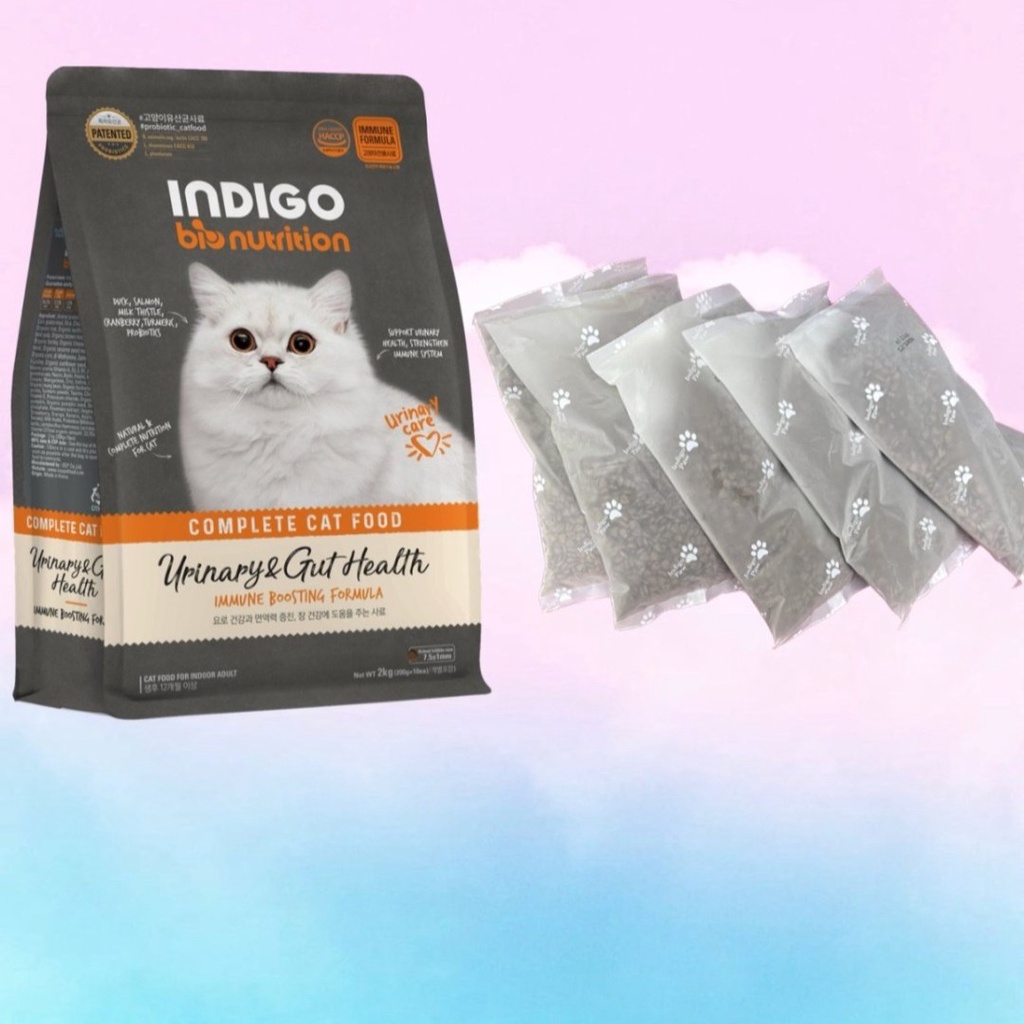 Hạt mèo INDIGO 400g-2kg tiêu búi lông, tiết niệu, mèo con - hairball, urinary, kitten