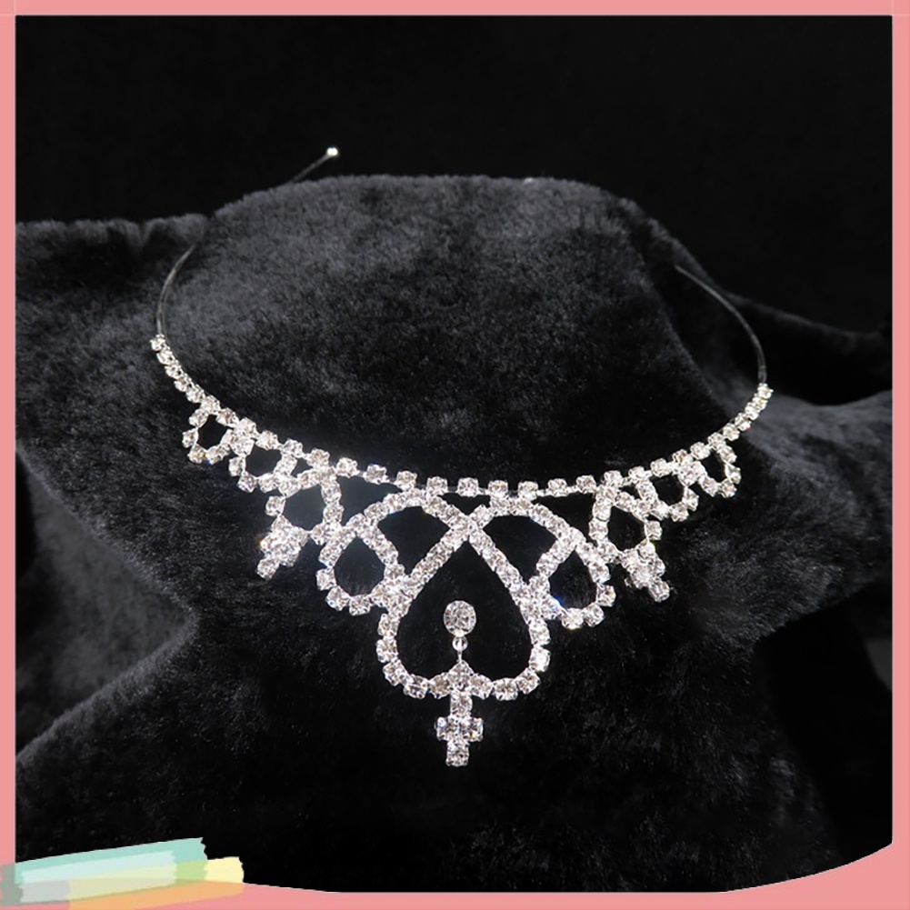 Băng Đô Cài Tóc Hình Vương Miện Đính Đá Xinh Xắn Cho Bé Gái