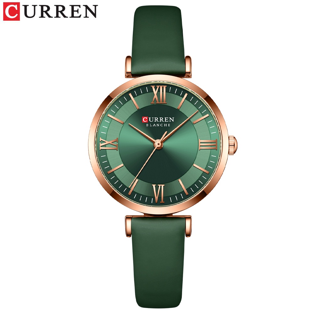 Đồng Hồ Quartz Nhãn Hiệu Curren Với Dây Đeo Da