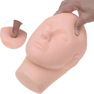 Đầu Manocanh Silicon Mềm, Đầu Canh Tập Nối Mi, Massage Trong Spa