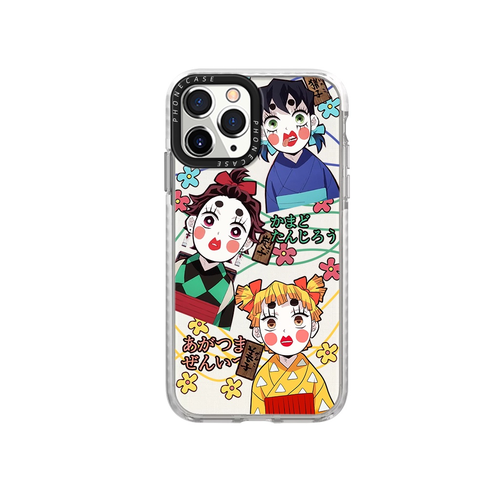 Ốp Điện Thoại Silicon Dày Mềm Hình Demon Slayer Nhiều Màu Cho iPhone 14 Pro Max 13Pro 12 11