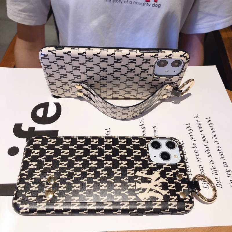 Ốp Điện Thoại Silicon Mềm Bóng Có Dây Đeo Cổ Tay Thời Trang Cho iPhone 14 Pro Max 13 12 11 Pro Max