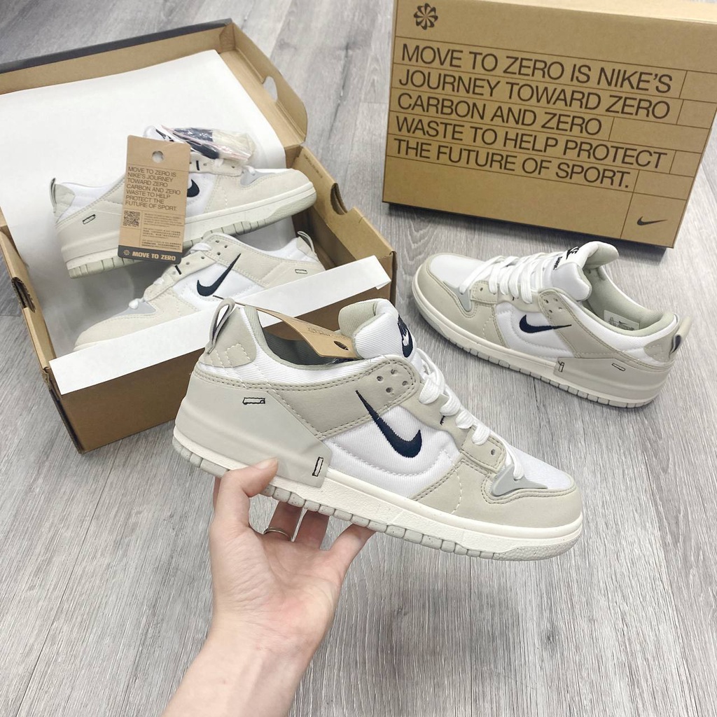 Giày sneaker 𝐉𝐨𝐫𝐝𝐚𝐧 SB Dunk Disrupt 2 Pale Ivory Kem trắng đen - Bản chuẩn đẹp Fullbox và phụ kiện- Ảnh th