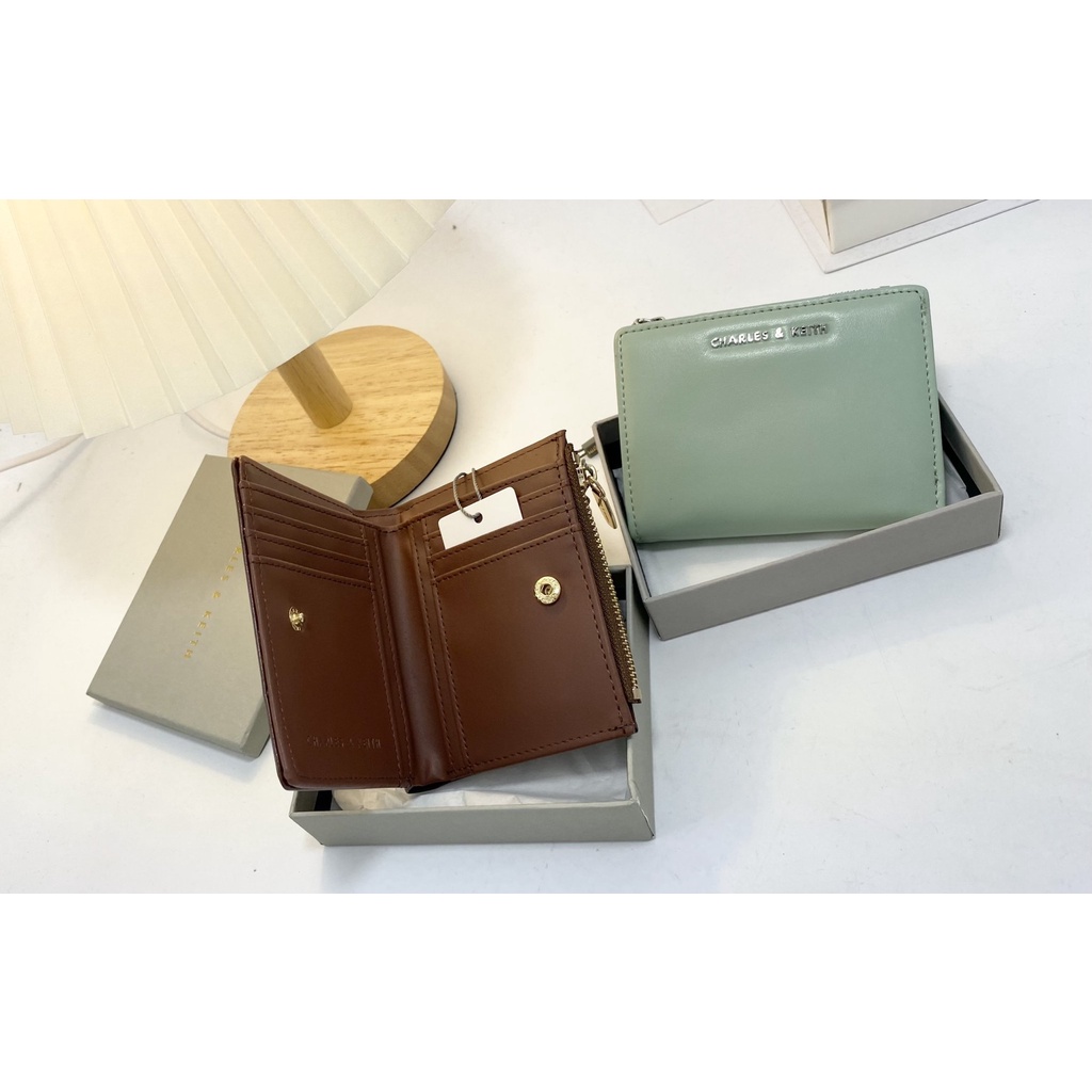 VÍ NỮ CNK MINI CÓ KHÓA KÉO BÊN HÔNG BÓP NGẮN CNK HOT TREND 10 CM FULLBOX SMANO BAGS HỎA TỐC