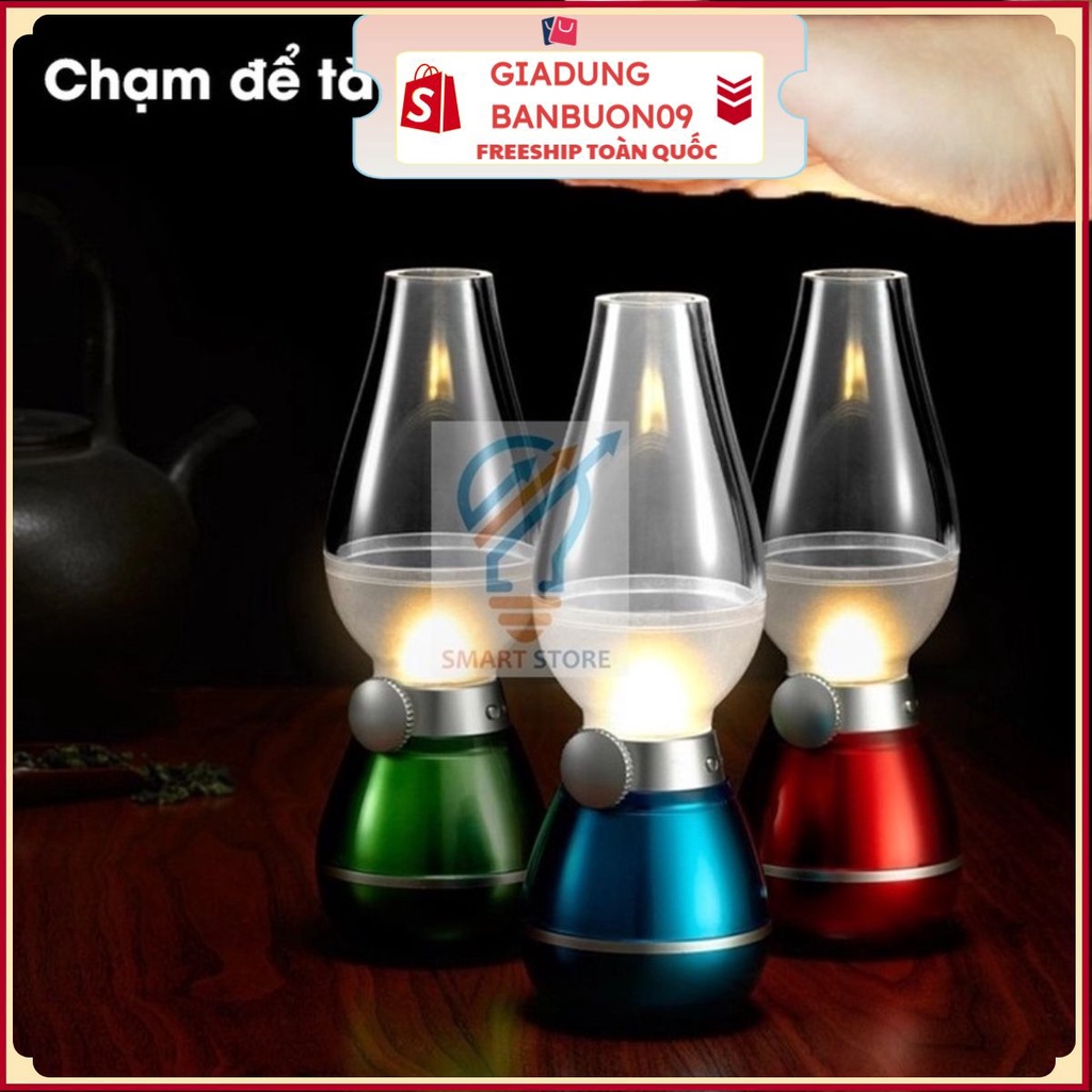 Đèn Dầu cảm ứng Điện Tử LED Thổi Tắt khí bật.[Miễn Phí Vận Chuyển khi đơn đạt 50k]