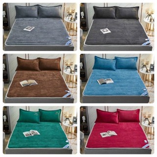 Thảm nỉ nhung trải giường mùa đông siêu ấm - ga trả giường