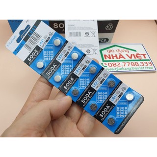 Vỉ 10 pin cúc áo Alkaline AG3 1.5V LR41 LR736 392