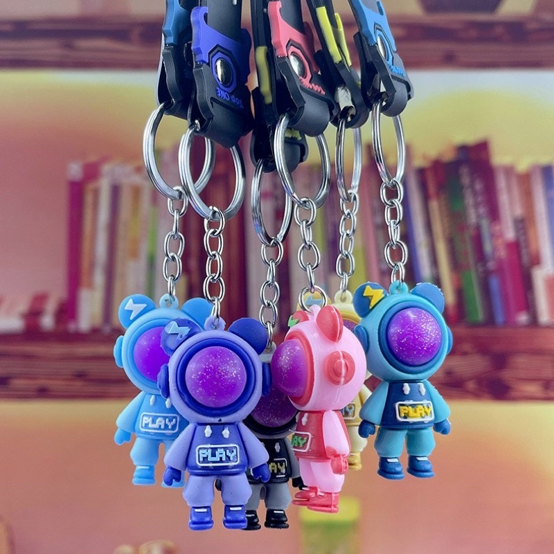 Móc Khoá Phi Hành Gia💚CAM KẾT CHUẨN💚Móc khoá túi xách, xe máy hot tik tok dễ thương nhiều màu sắc .