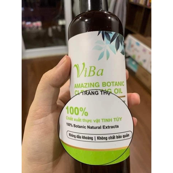 Dầu tẩy trang dưỡng ẩm thuần thực vật ViBa,  Amazing Botanic Cleansing Oil sạch sâu, mềm da - Kaka Beauty