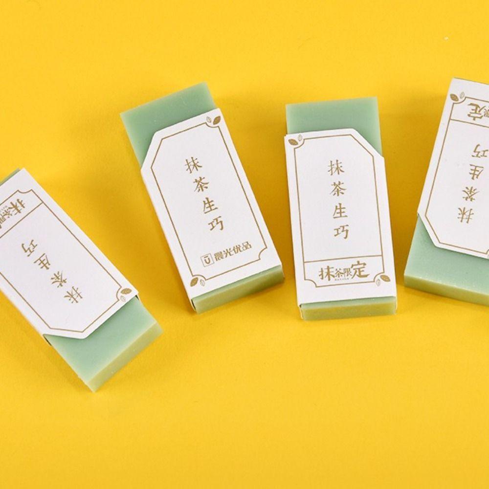 Bộ 2 Cục Tẩy Bút Chì AUGUSTINA Màu Xanh Matcha Không Để Lại Dấu Vết